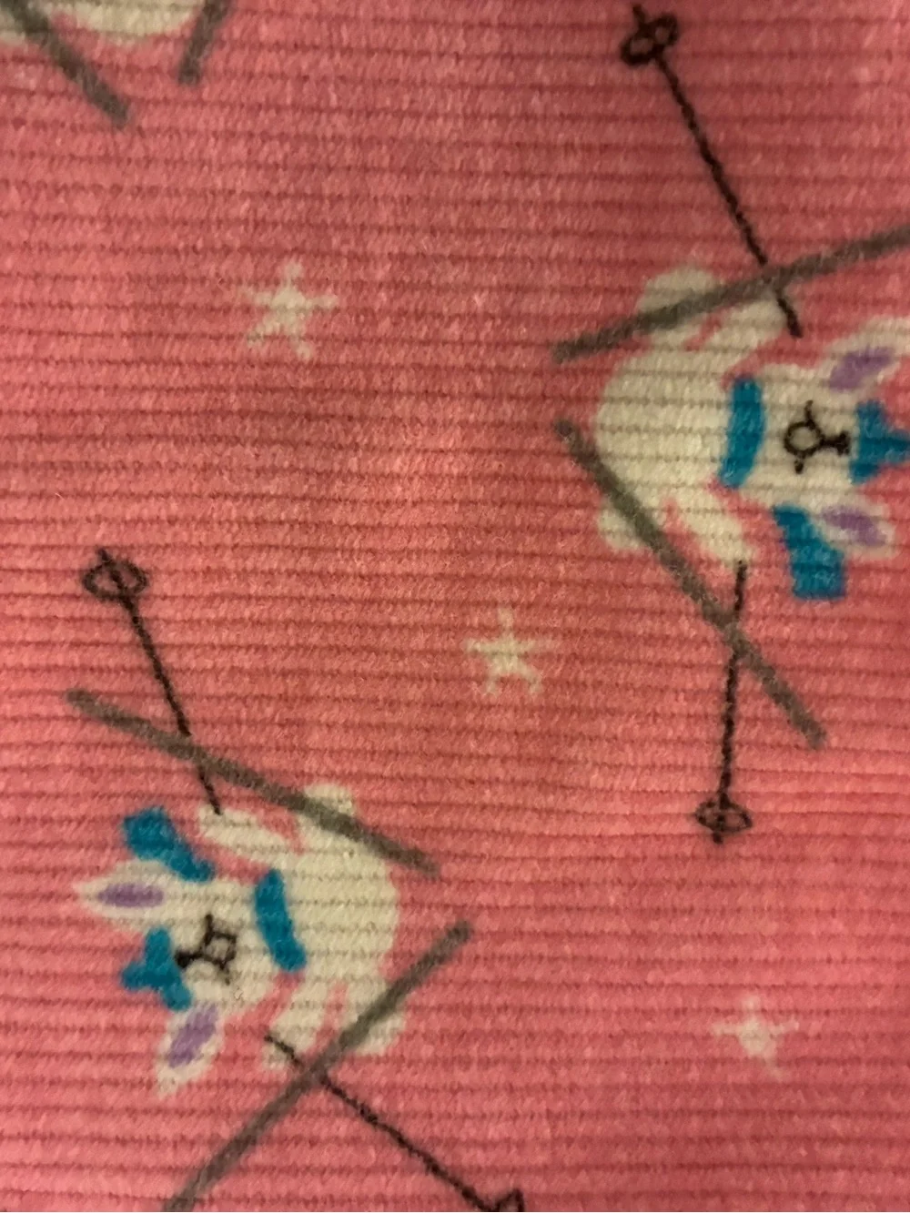 Vintage 80s 90s Rare Oshkosh Bgosh Pink Corduroy Ski Bunny Pants 3T Made in USA